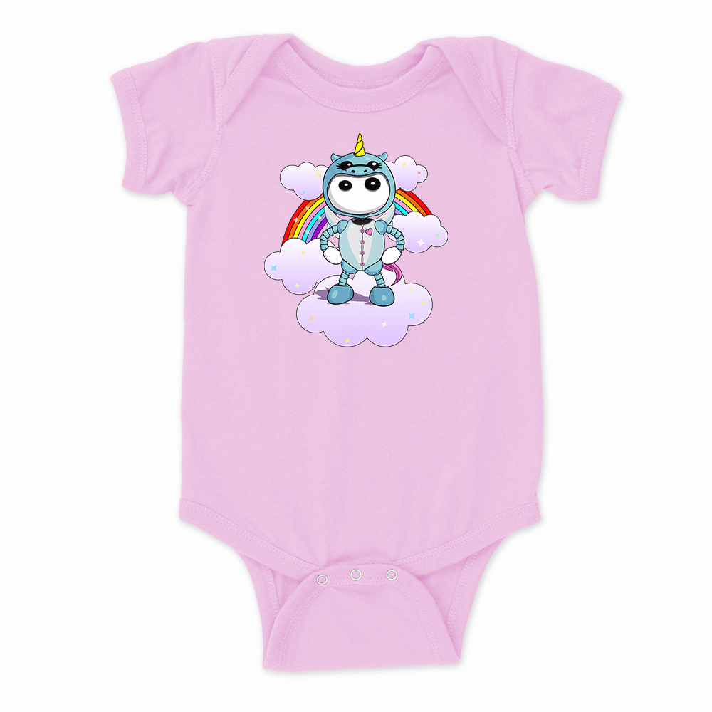  Ikaru Unicorn PJ's baby onesie, original character design