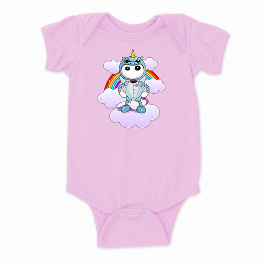  Ikaru Unicorn PJ's baby onesie, original character design