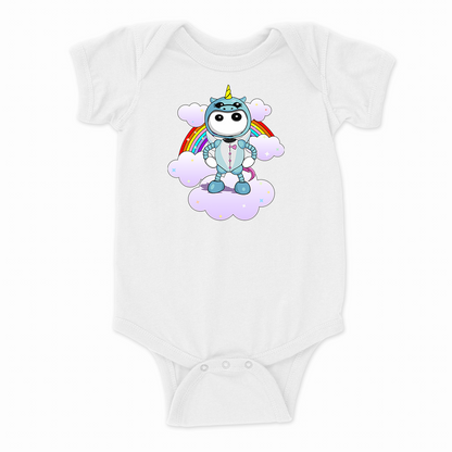  Ikaru Unicorn PJ's baby onesie, original character design