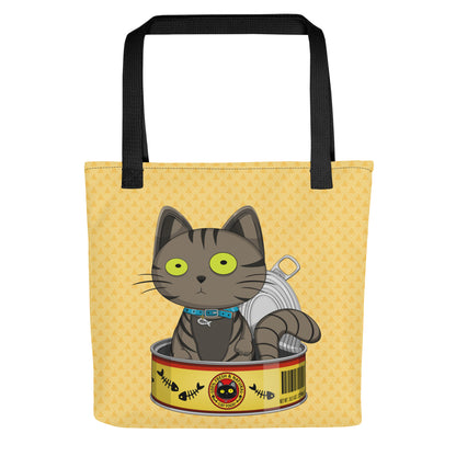  Ikaru Ozzy Cat Can tote bag, original character all-over print design