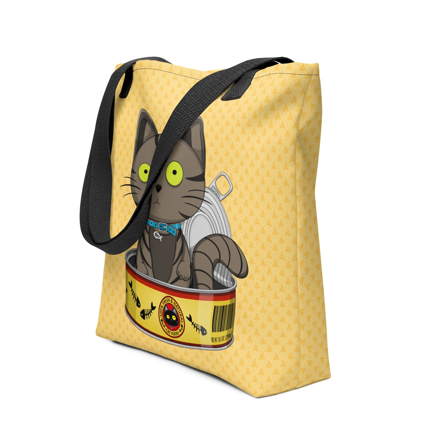  Ikaru Ozzy Cat Can tote bag, original character all-over print design