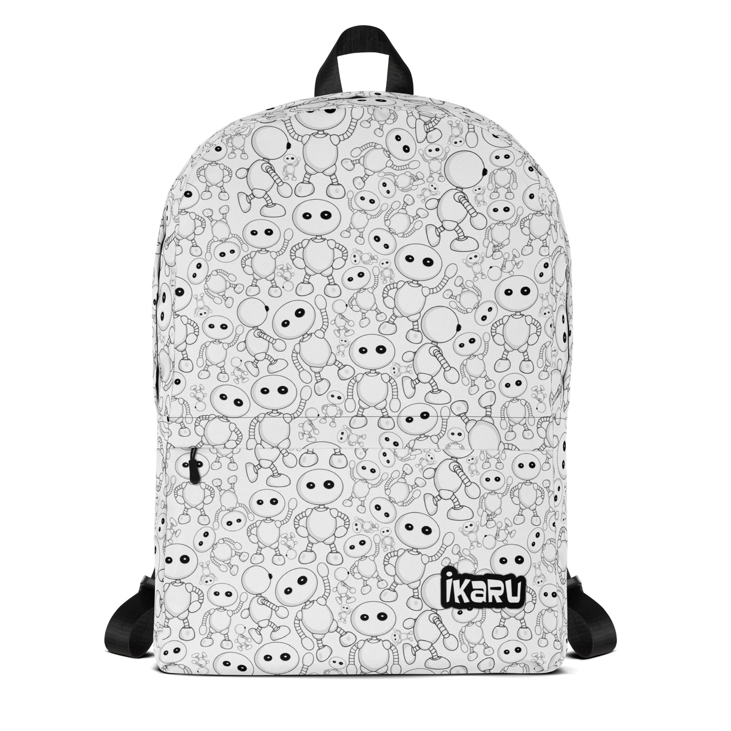 Ikaru Pattern backpack, original character all-over print design
