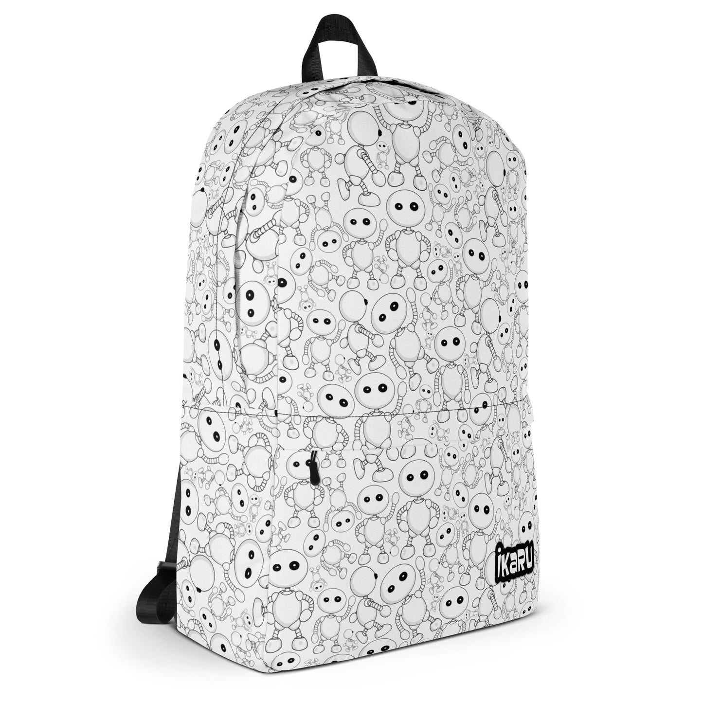 Ikaru Pattern backpack, original character all-over print design
