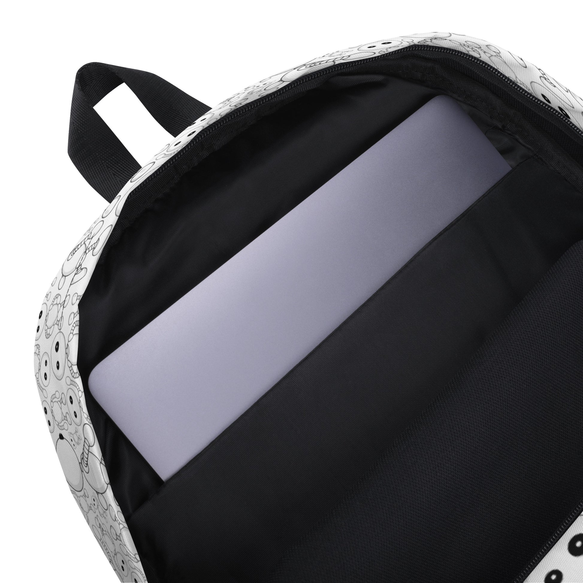 Ikaru Pattern backpack, original character all-over print design