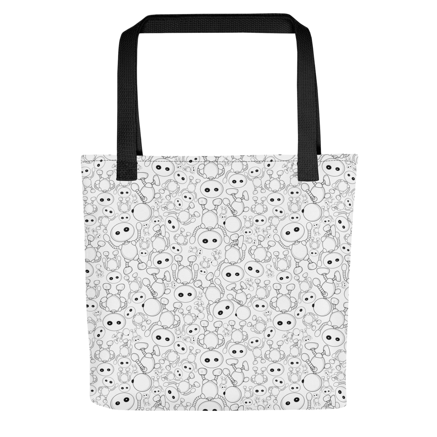 Ikaru Pattern tote bag, original character all-over print design