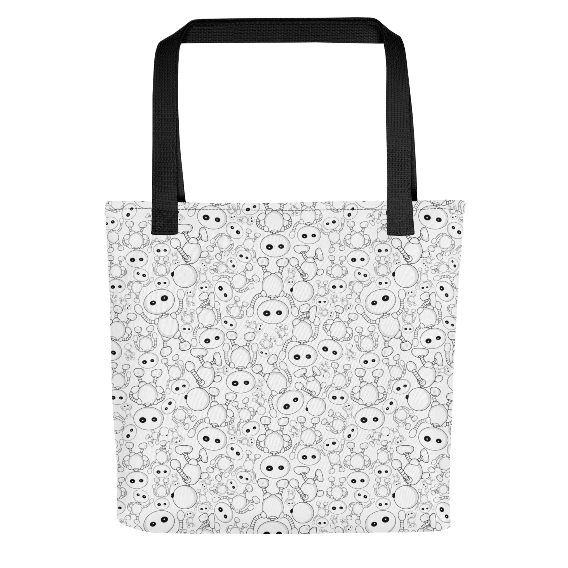 Ikaru Pattern tote bag, original character all-over print design