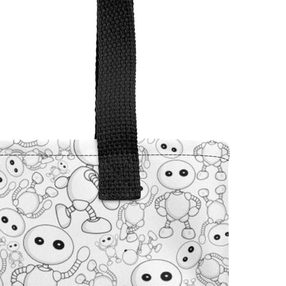 Ikaru Pattern tote bag, original character all-over print design