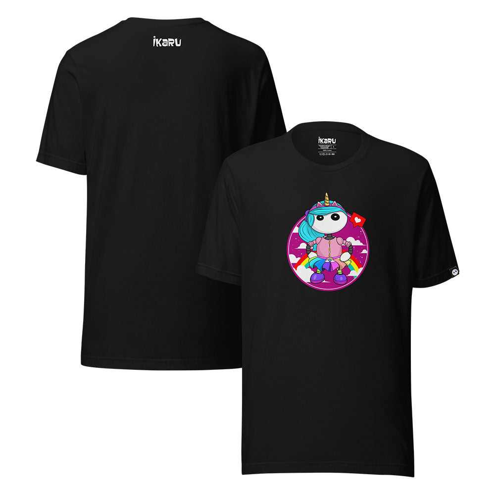 Ikaru Rainbow Girl t-shirts collection, original character graphic tees