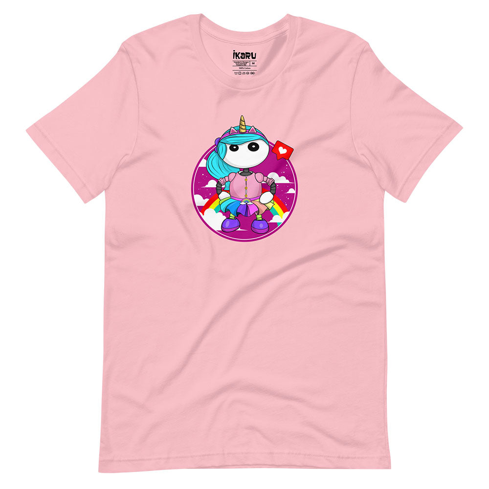 Ikaru Rainbow Girl t-shirts collection, original character graphic tees