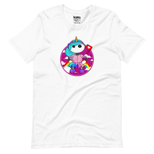 Ikaru Rainbow Girl t-shirts collection, original character graphic tees