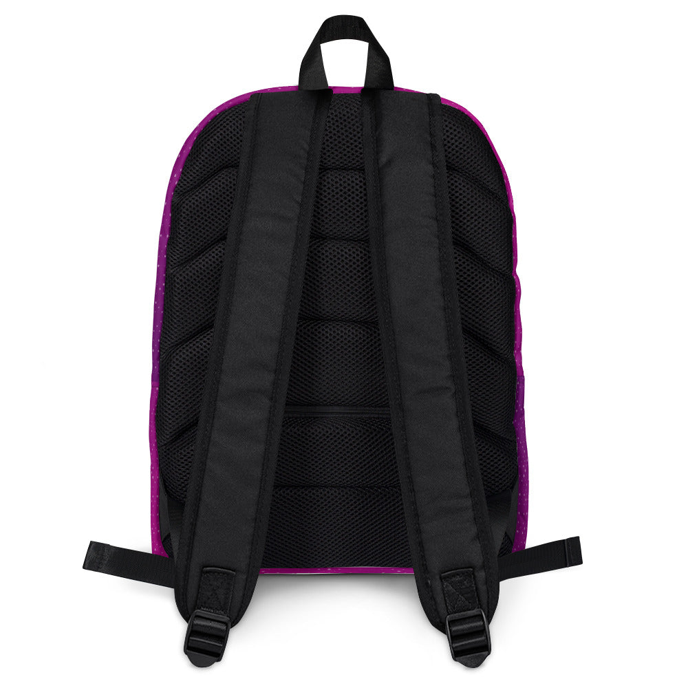 Ikaru Rainbow girl backpack, original character all-over print design