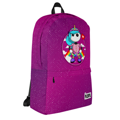 Ikaru Rainbow girl backpack, original character all-over print design
