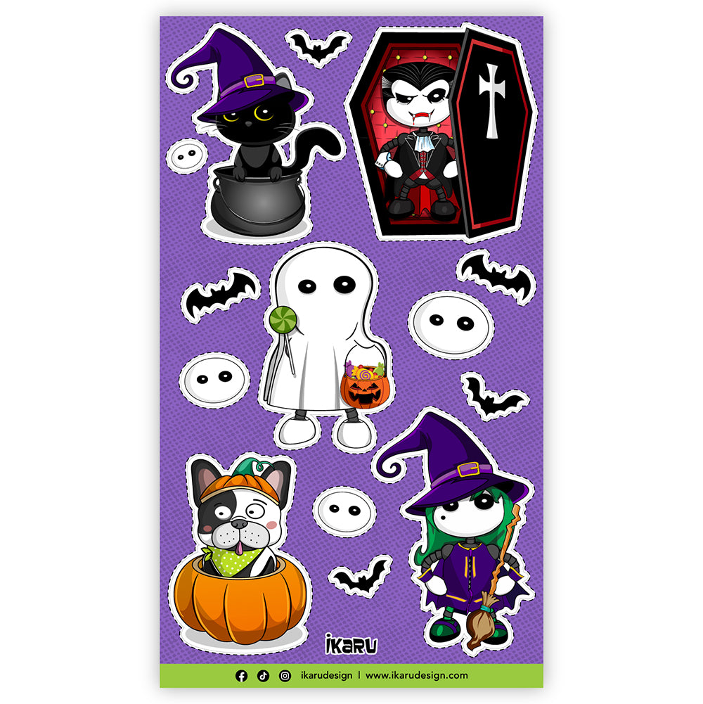 Ikaru Halloween Sticker sheet