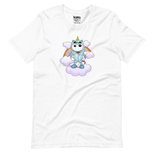 Ikaru Unicorn Pj's graphic t-shirt, original character illustration 