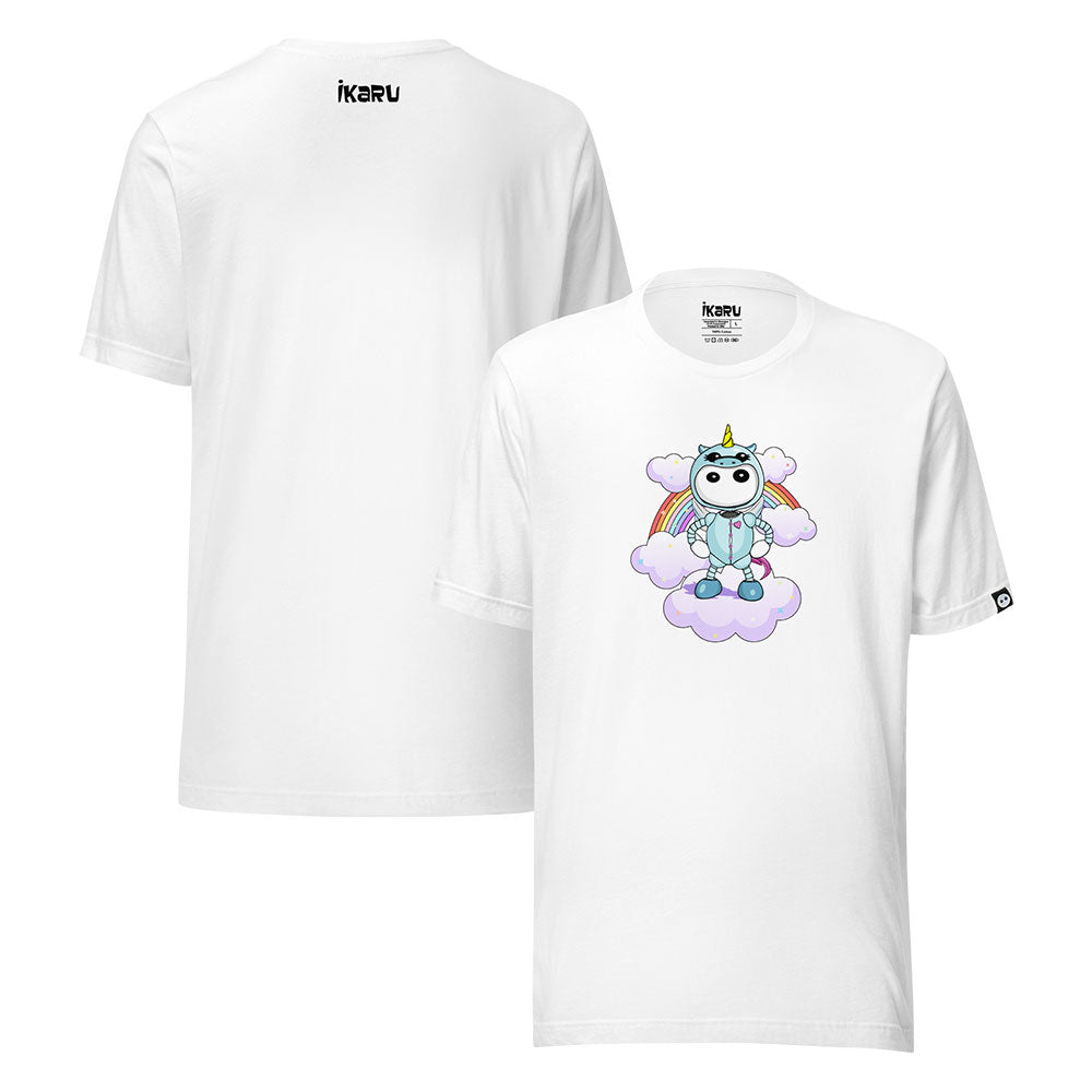 Ikaru Unicorn Pj's graphic t-shirt, original character illustration 