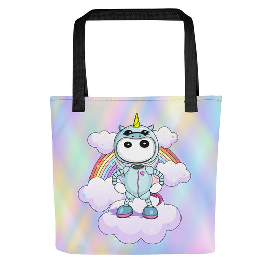  Ikaru Unicorn Pj's tote bag, original character all-over print design