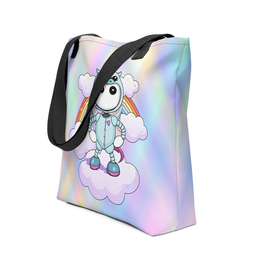  Ikaru Unicorn Pj's tote bag, original character all-over print design