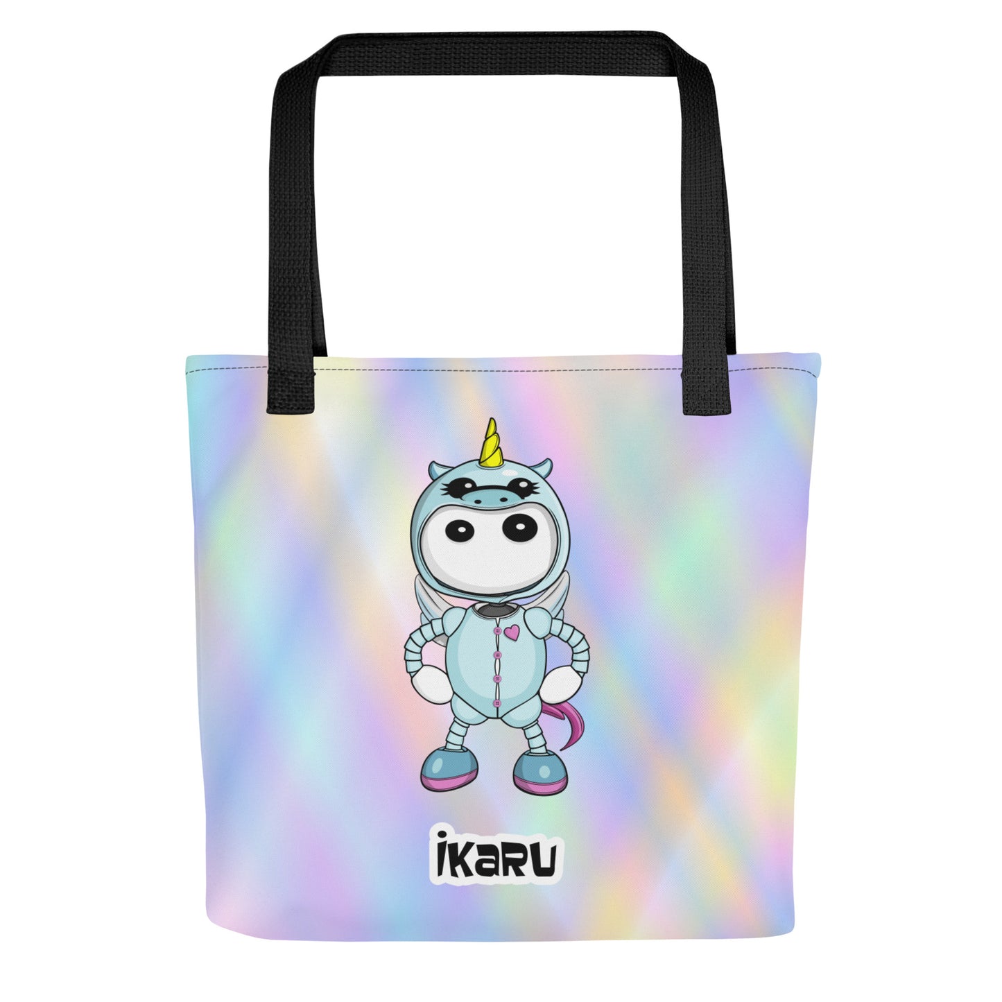  Ikaru Unicorn Pj's tote bag, original character all-over print design