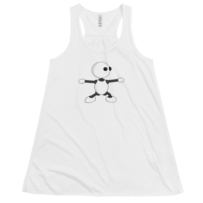 Ikaru Yoga women's racerback tank top, original character design