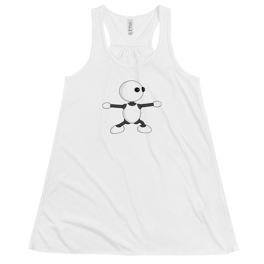 Ikaru Yoga women's racerback tank top, original character design
