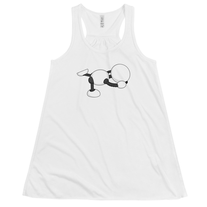 Ikaru Yoga women's racerback tank top, original character design