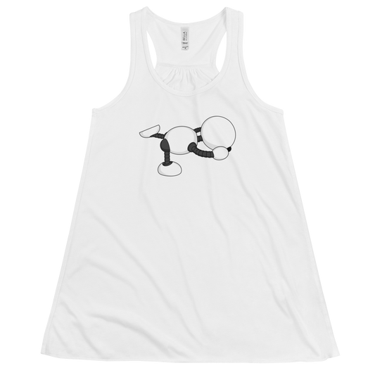 Ikaru Yoga women's racerback tank top, original character design