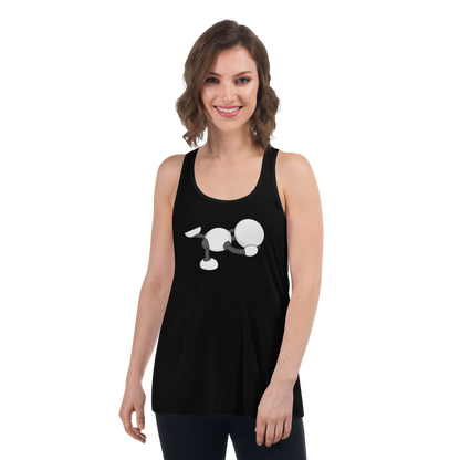 Ikaru Yoga women's racerback tank top, original character design