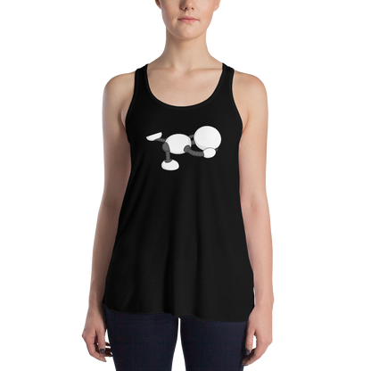 Ikaru Yoga women's racerback tank top, original character design