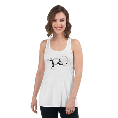 Ikaru Yoga women's racerback tank top, original character design