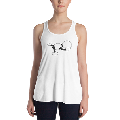 Ikaru Yoga women's racerback tank top, original character design