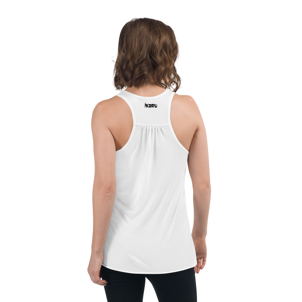 Ikaru Yoga women's racerback tank top, original character design
