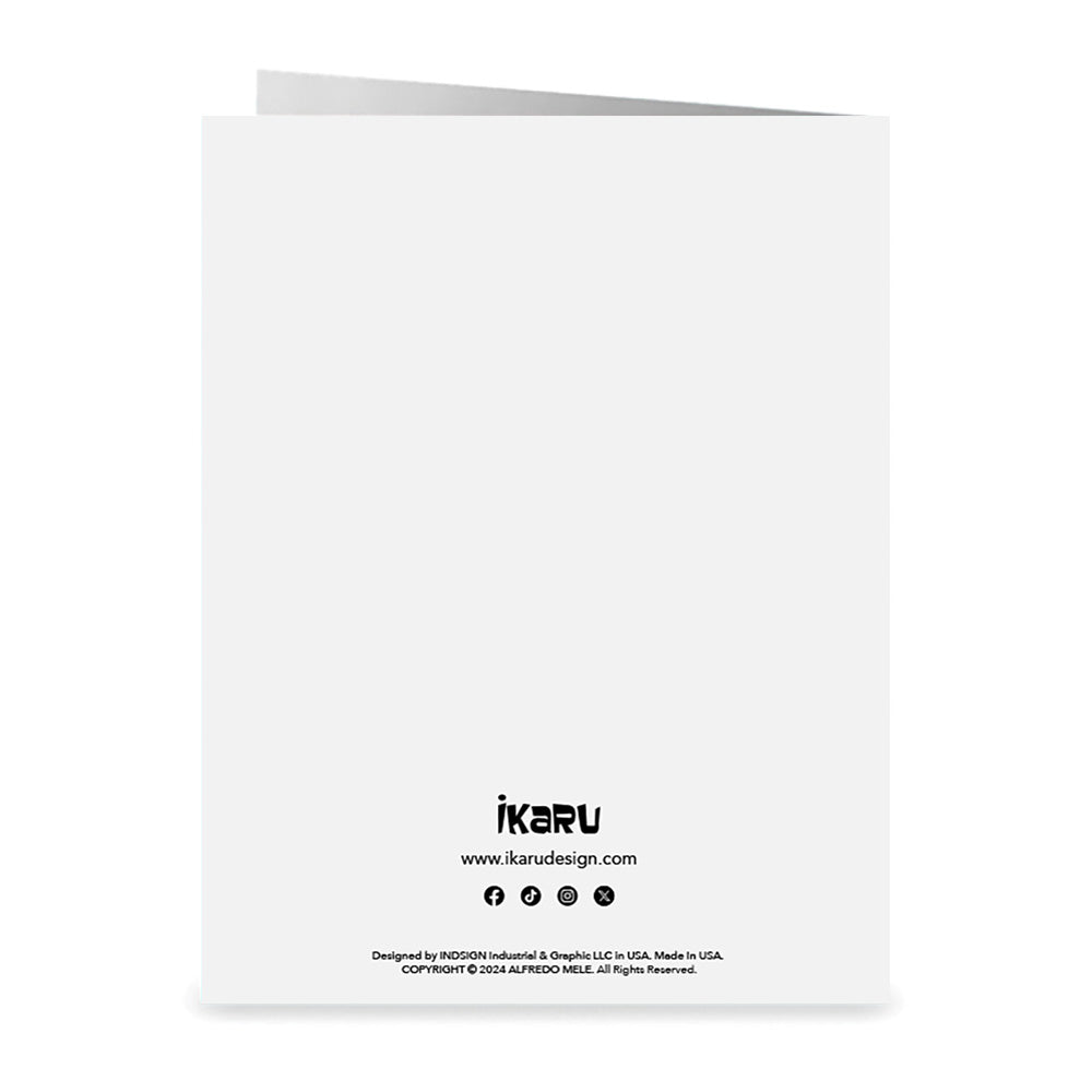 Aspiring a Better World Ikaru folded greeting card, original art