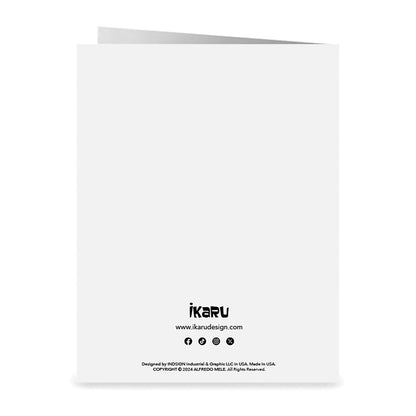 Aspiring a Better World Ikaru folded greeting card, original art