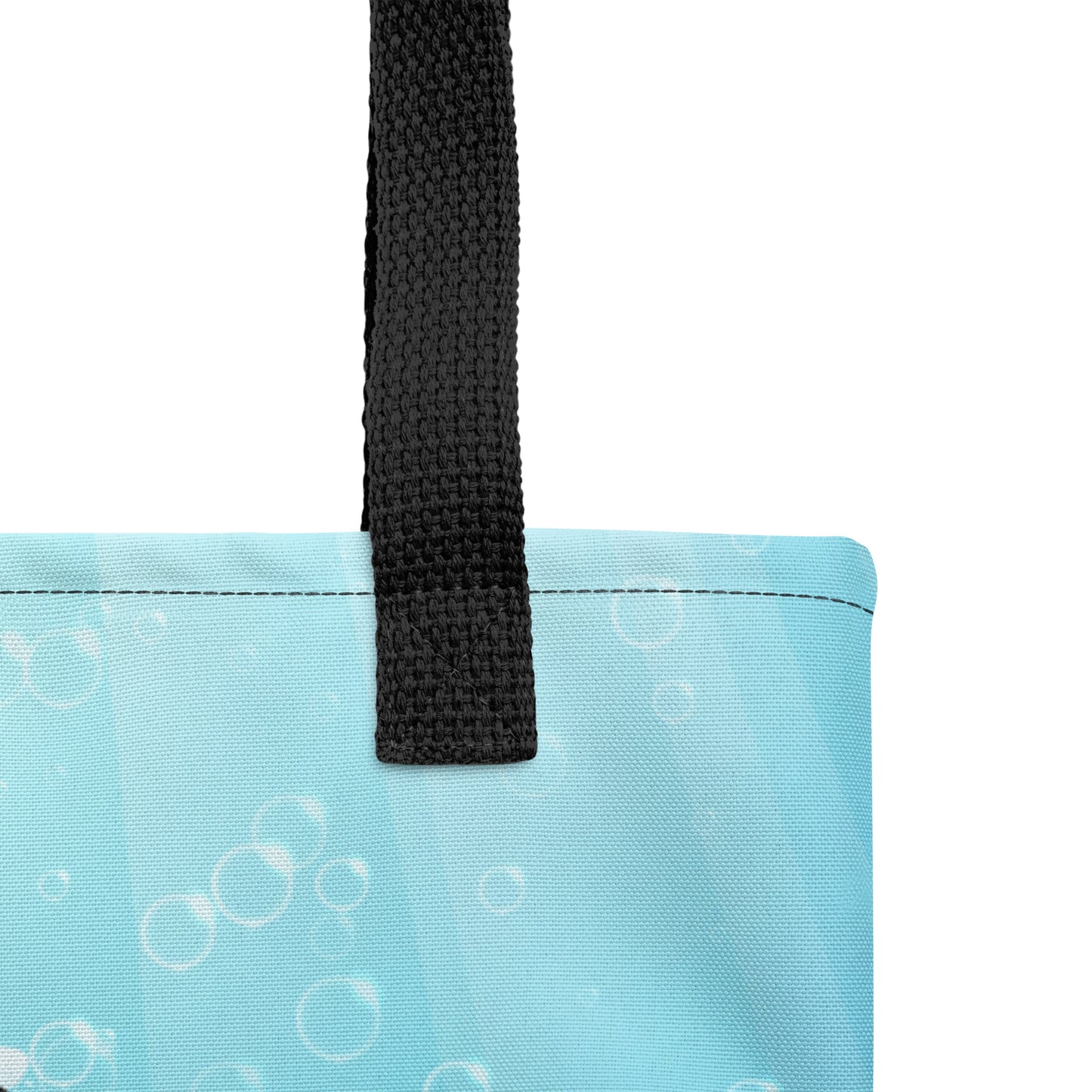  Ikaru mermaid tote bag, original character all-over print design
