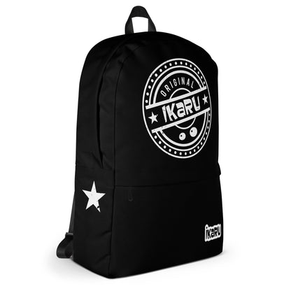 Ikaru original logo backpack, original character all-over print design