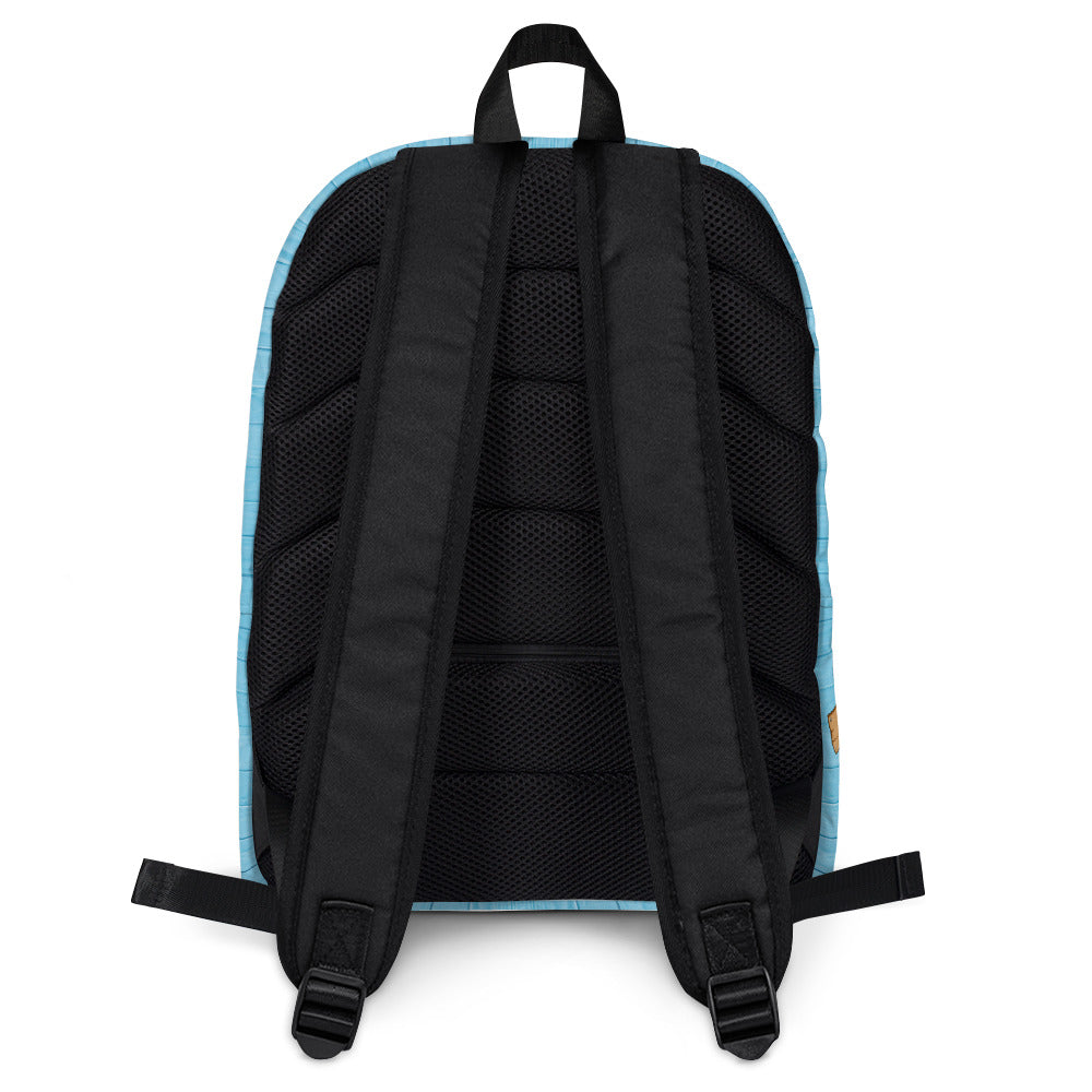 Ikaru piggy backpack collection, original character all-over print design