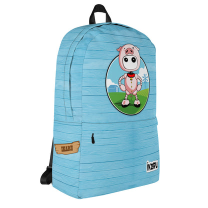 Ikaru piggy backpack collection, original character all-over print design