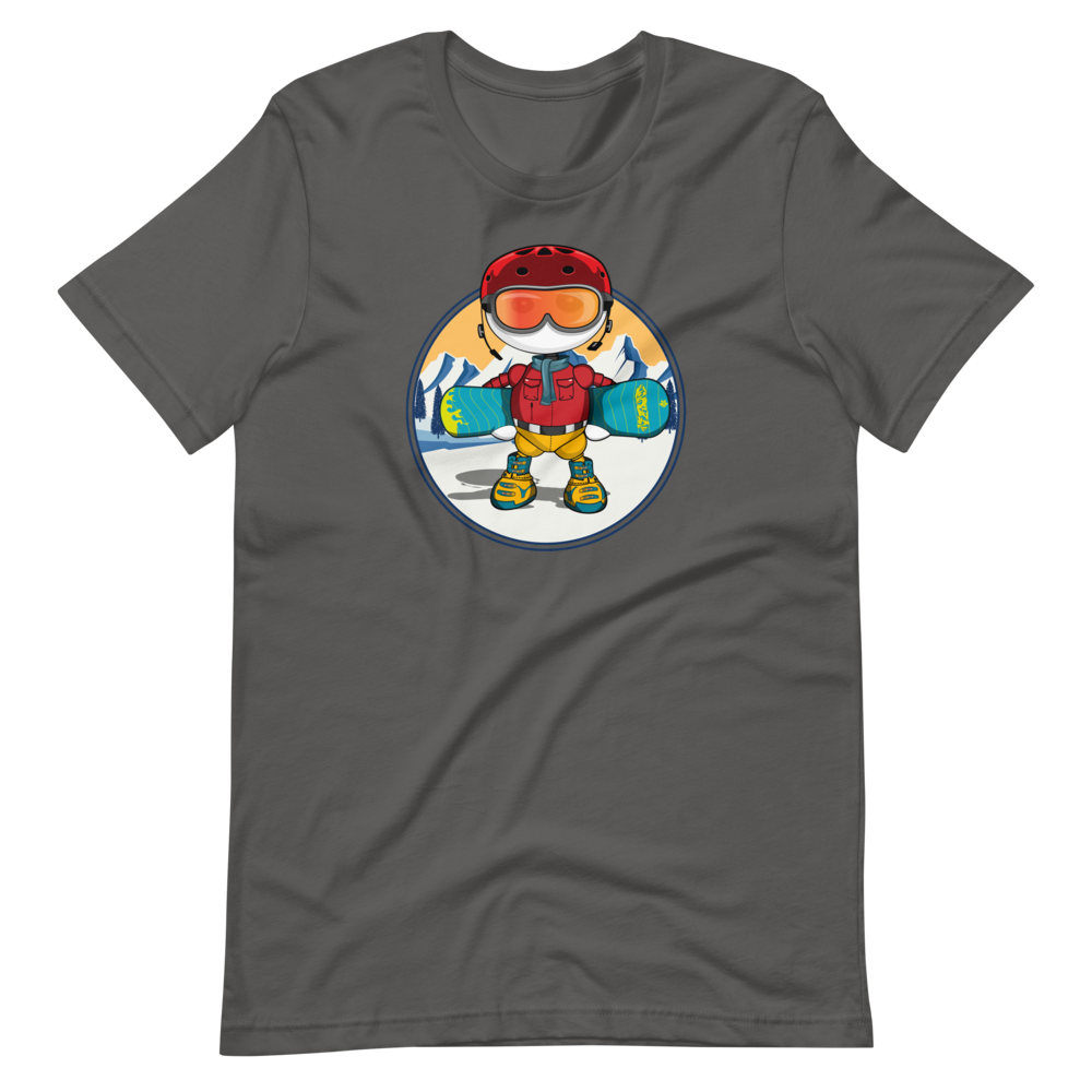 Ikaru snowboard t-shirts collection, original character graphic tees