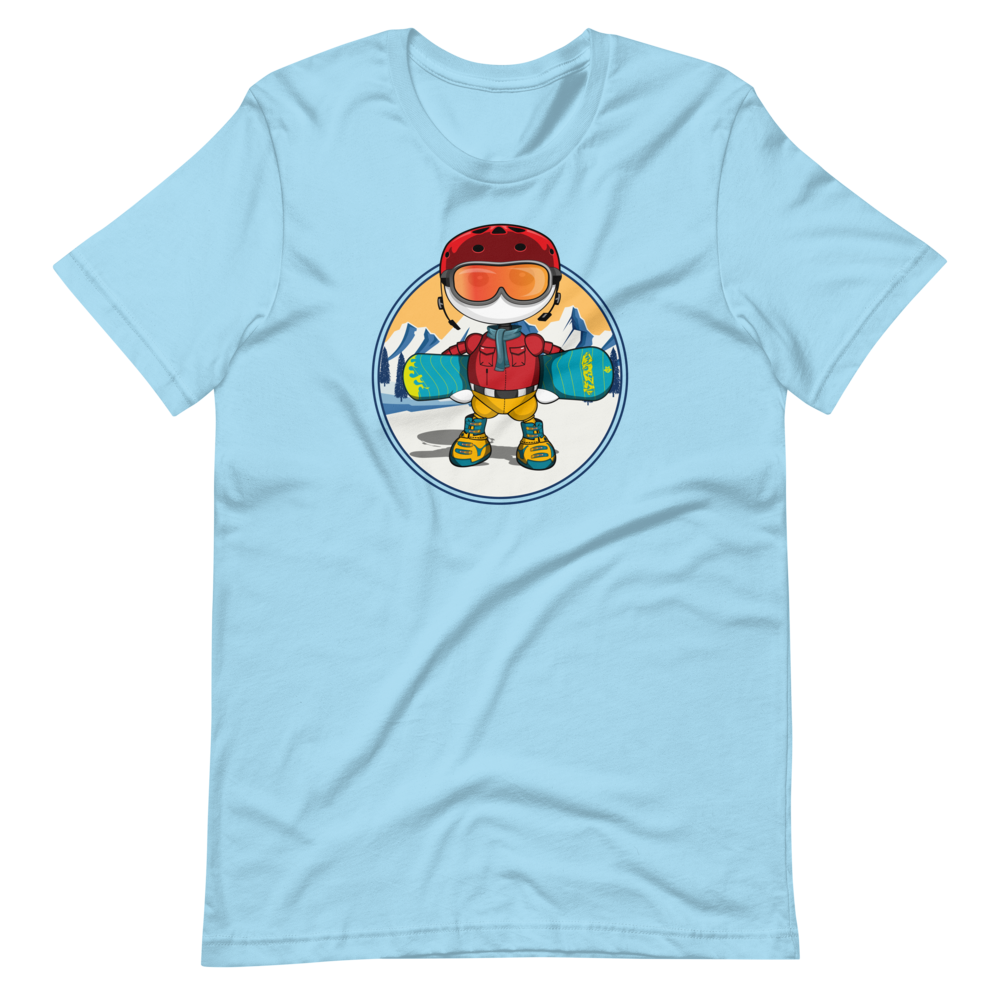 Ikaru snowboard t-shirts collection, original character graphic tees