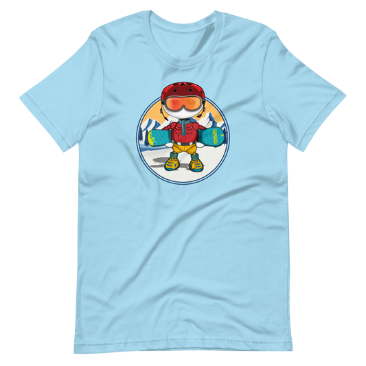 Ikaru snowboard t-shirts collection, original character graphic tees