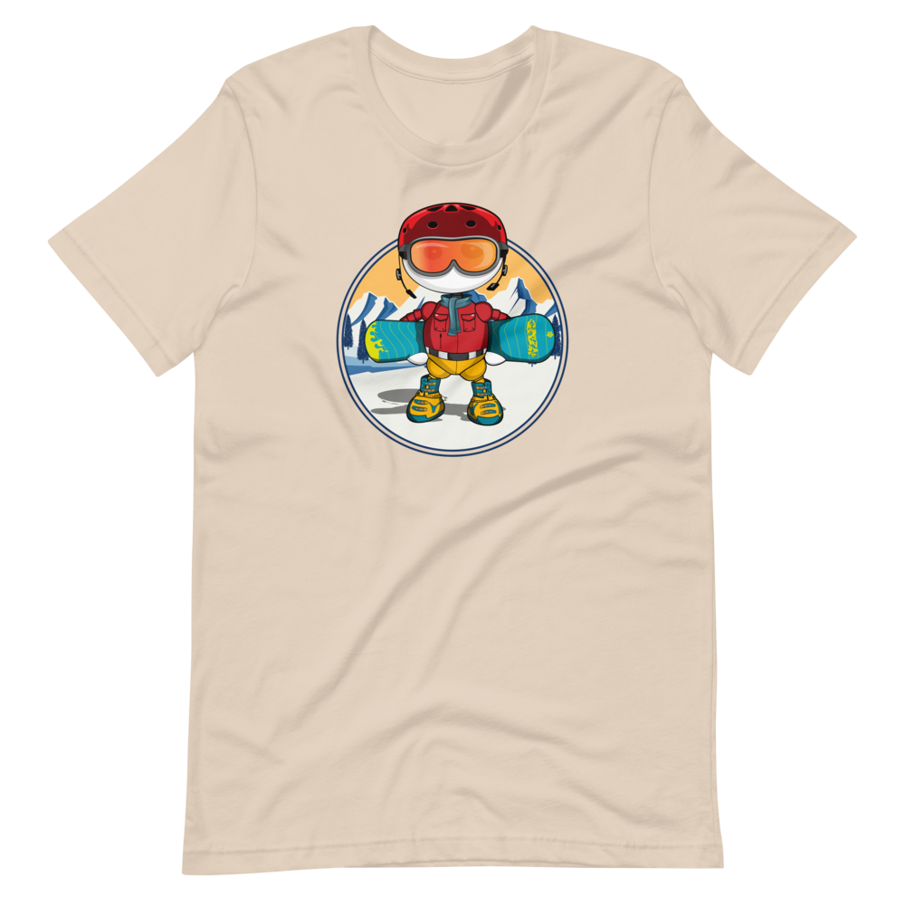 Ikaru snowboard t-shirts collection, original character graphic tees