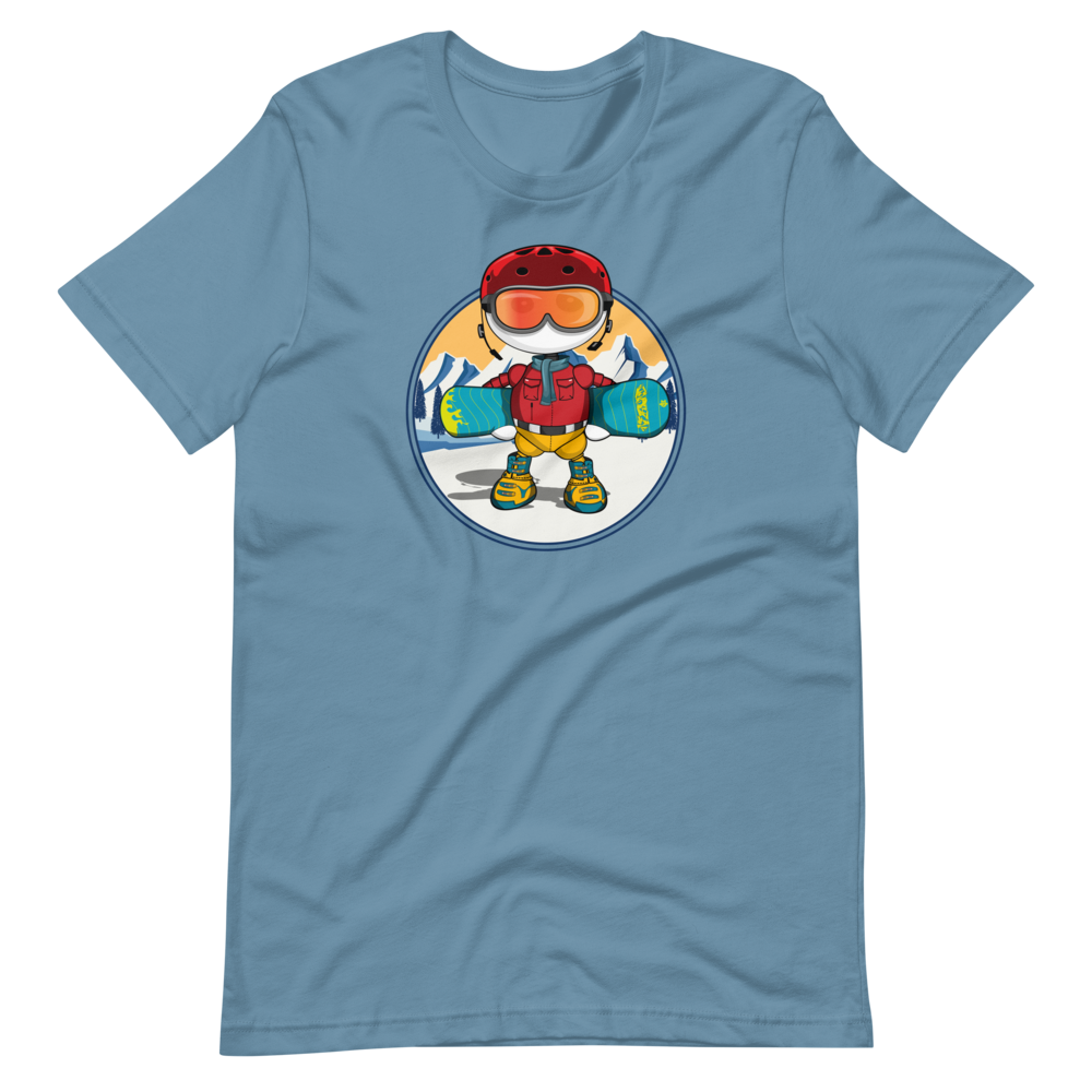 Ikaru snowboard t-shirts collection, original character graphic tees