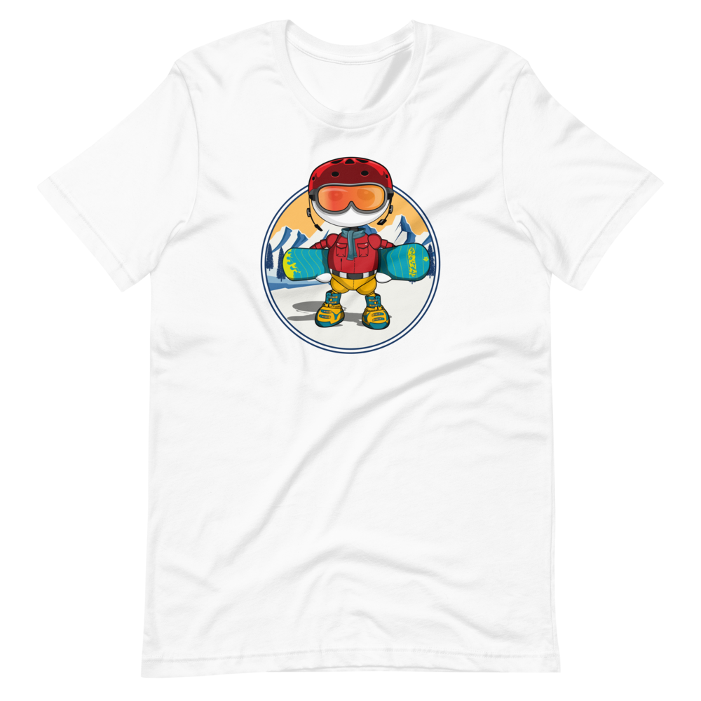 Ikaru snowboard t-shirts collection, original character graphic tees
