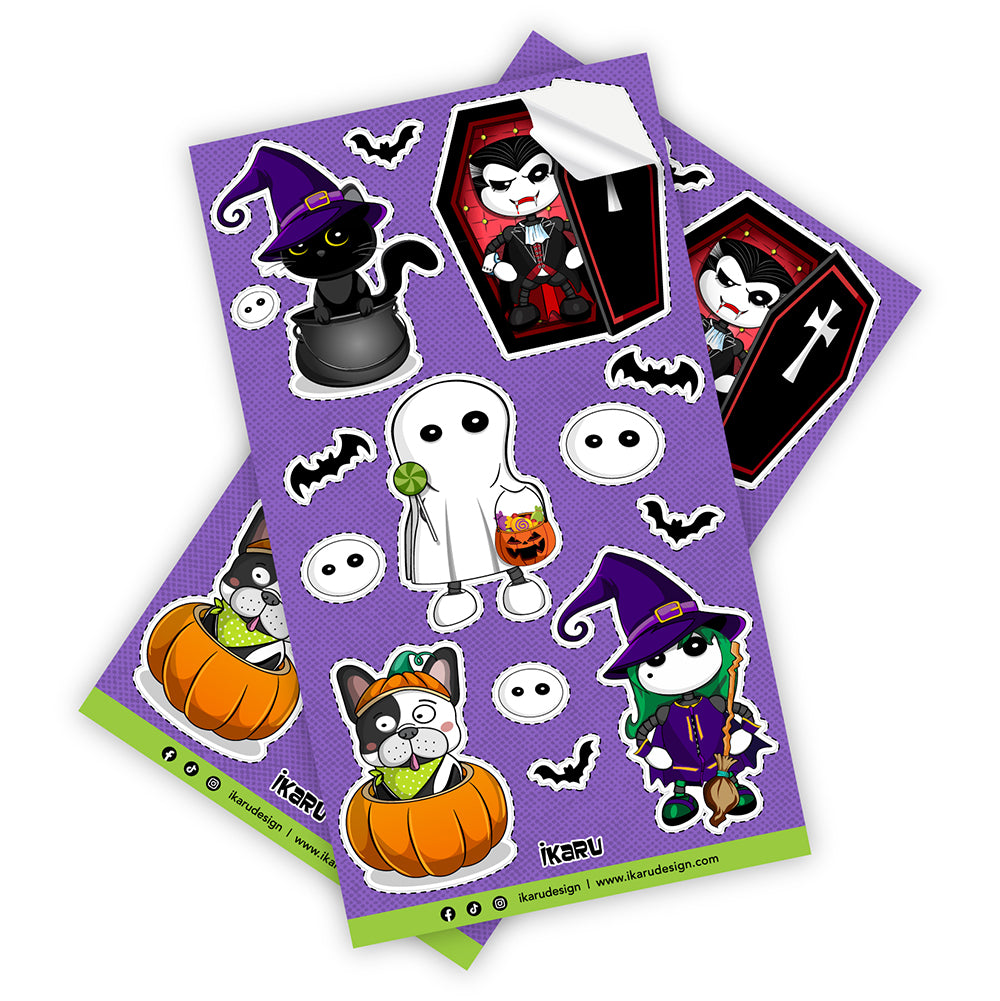 Ikaru Halloween Sticker sheet