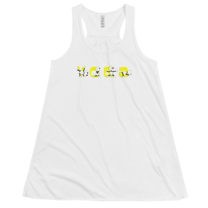 Ikaru Yoga women's racerback tank top, original character design