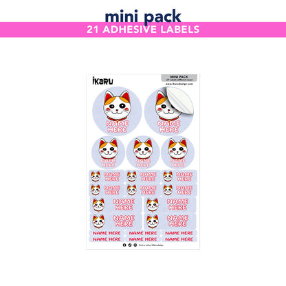 Ikaru Lucky Cat (Labels)