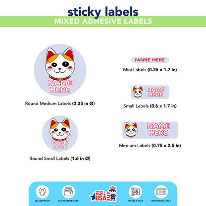 Ikaru Lucky Cat (Labels)