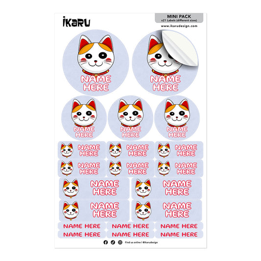 Ikaru Lucky Cat (Labels)
