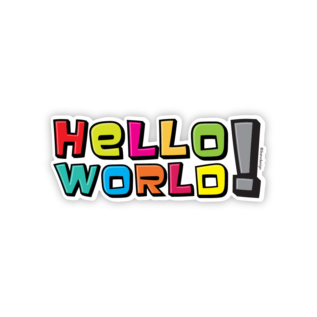 Hello World - Sticker