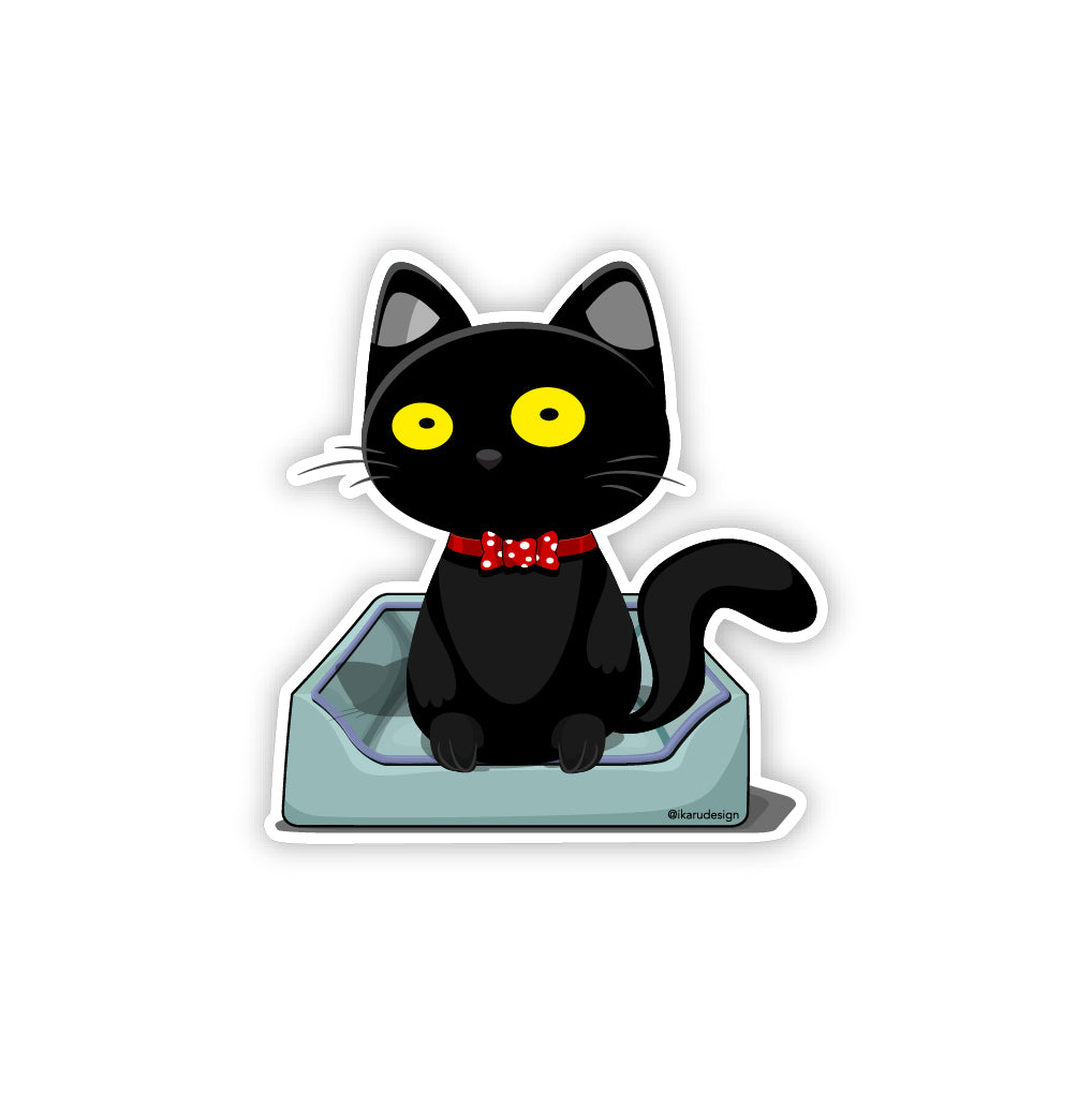 Blacky Cat - Sticker